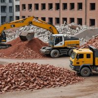 Как организовать вывоз кирпича и бетона в Москве и области: этапы, техника и выбор подрядчика